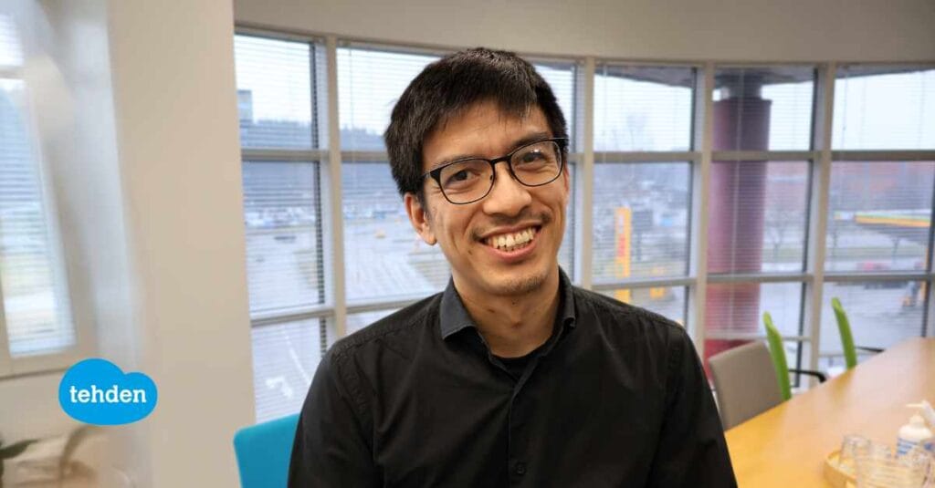 Toni Huynh on Tehdenin tuotepäällikkö.