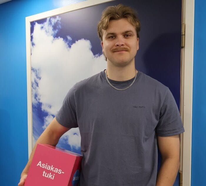 Linus Tehdenin asiakaspalvelusta.